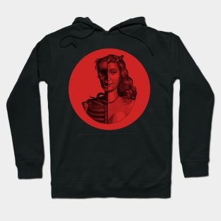 Halloween Memento Mori Amor Fati Black & Red Hoodie